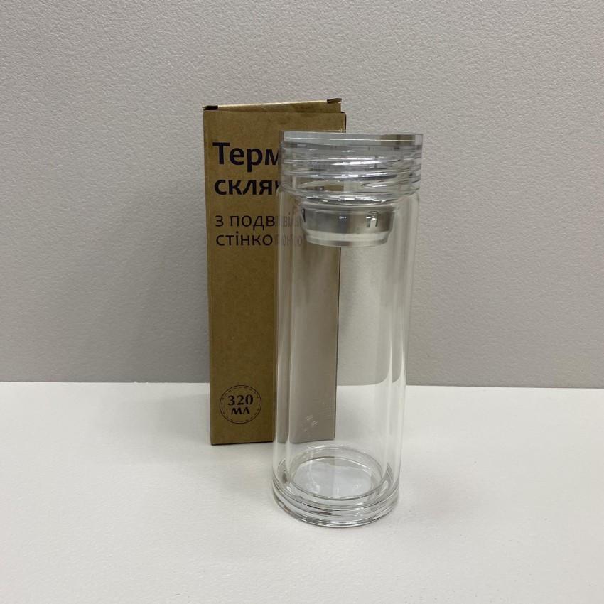 Термос S&T 8013-2 с двойной стенкой стеклянный 320 мл (2095076535)
