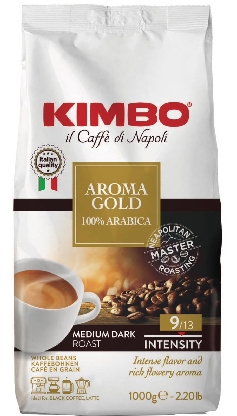 Кофе в зернах Kimbo Aroma Gold 1 кг