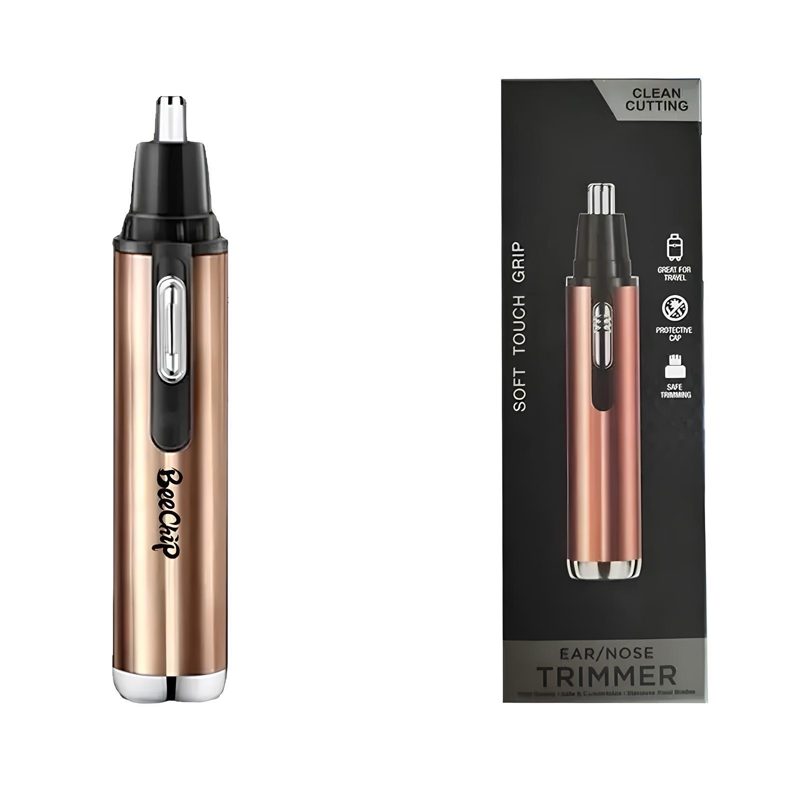 Тример електричний BeeChip для видалення волосся в носі та вухах Золотистий (79404605)