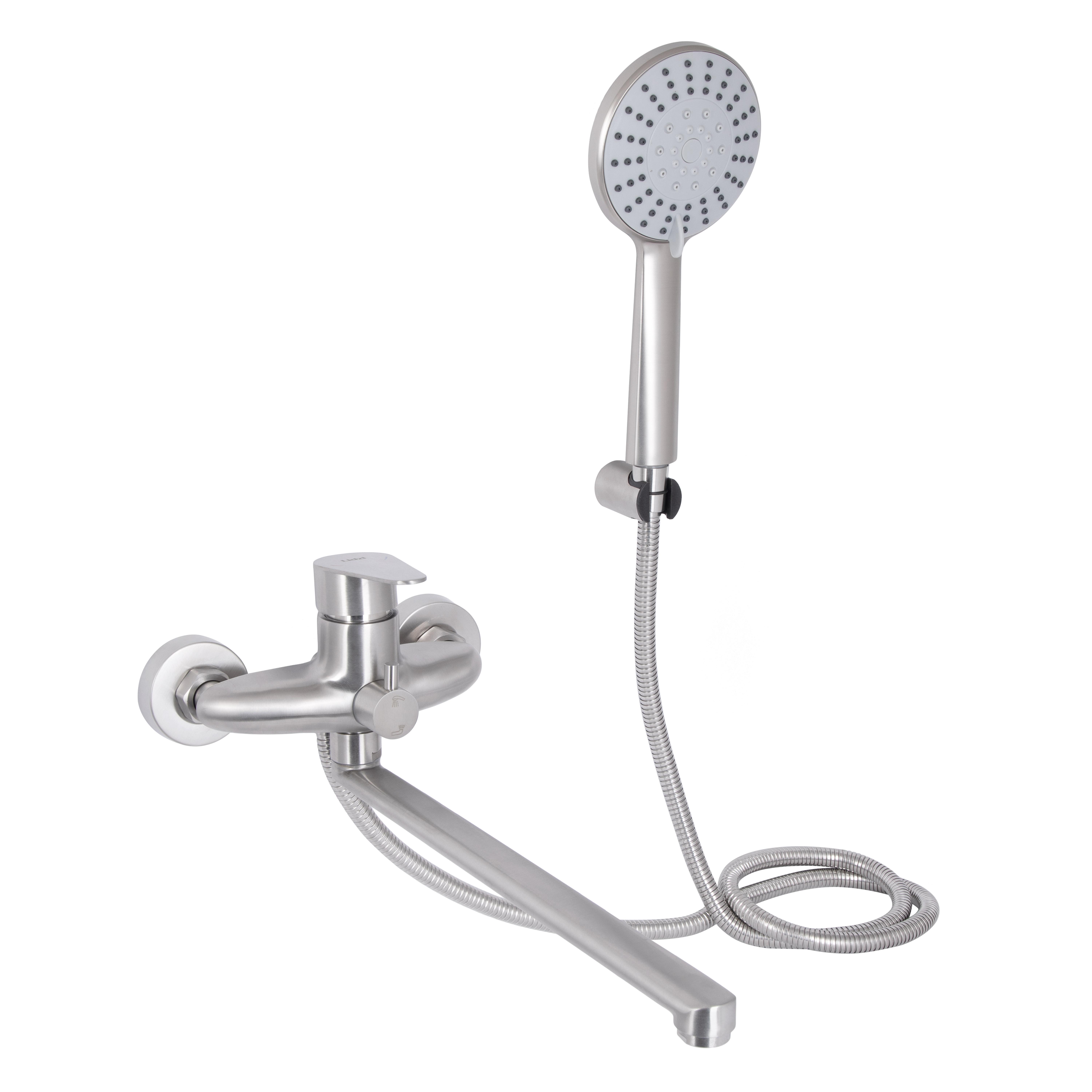 Смеситель для ванны Lidz Vida 005 из нержавеющей стали (LDVID005NKS38087)