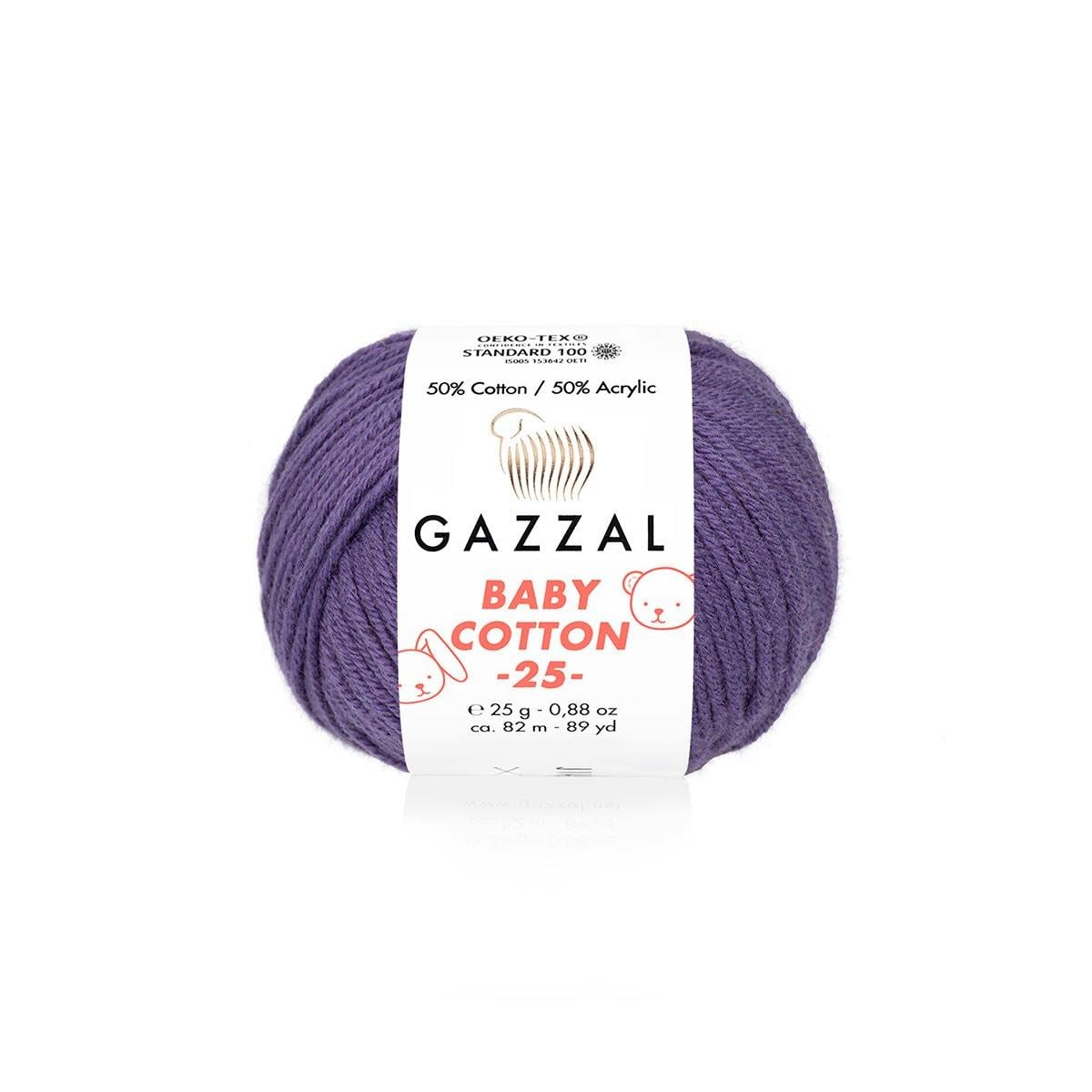 Пряжа Gazzal BabyCotton 25 цвет 3440