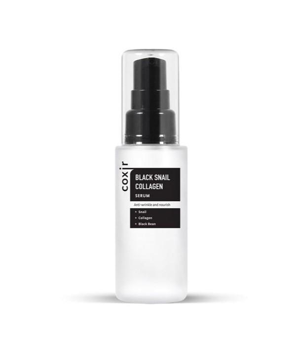 Антивозрастная сыворотка Coxir Black Snail Collagen Serum  с муцином и коллагеном 50 мл