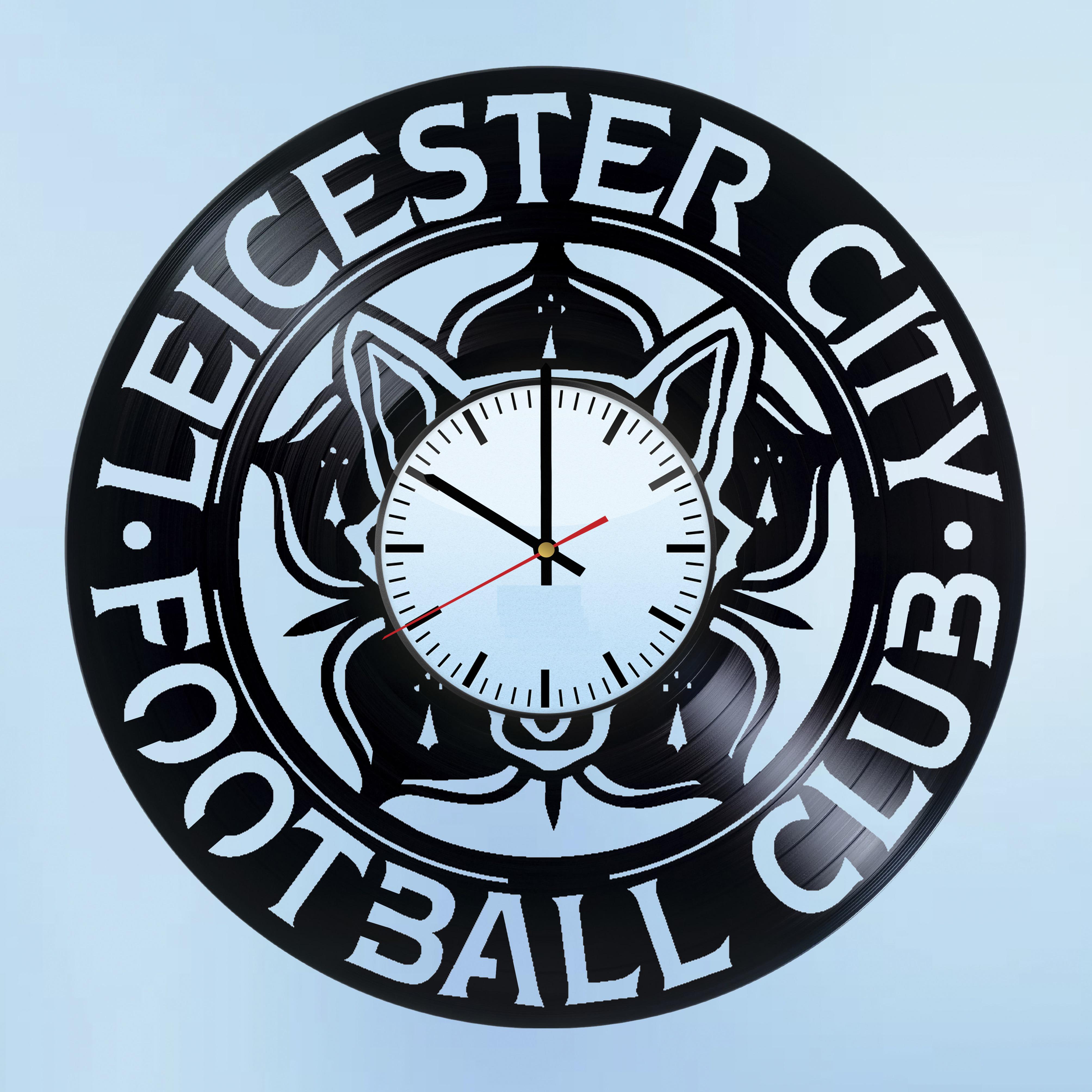 Часы настенные Лестер Сити 2282 из виниловой пластинки