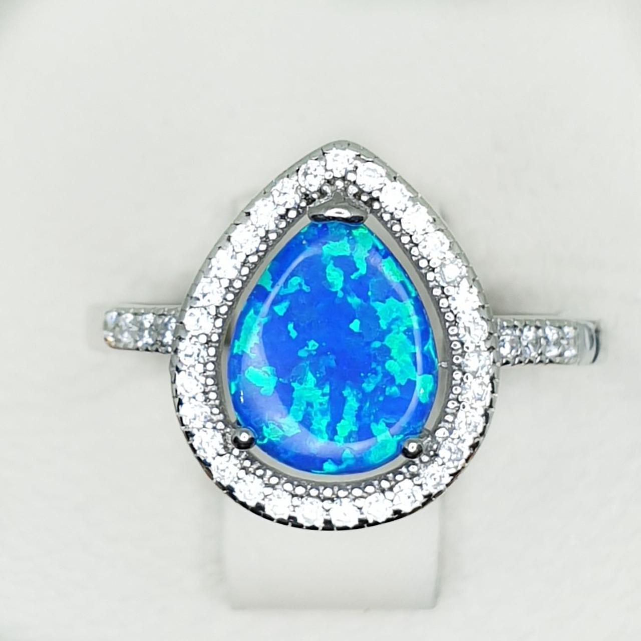 Кольцо серебряное с опалом р. 16,5 2,46 г (1996072942)