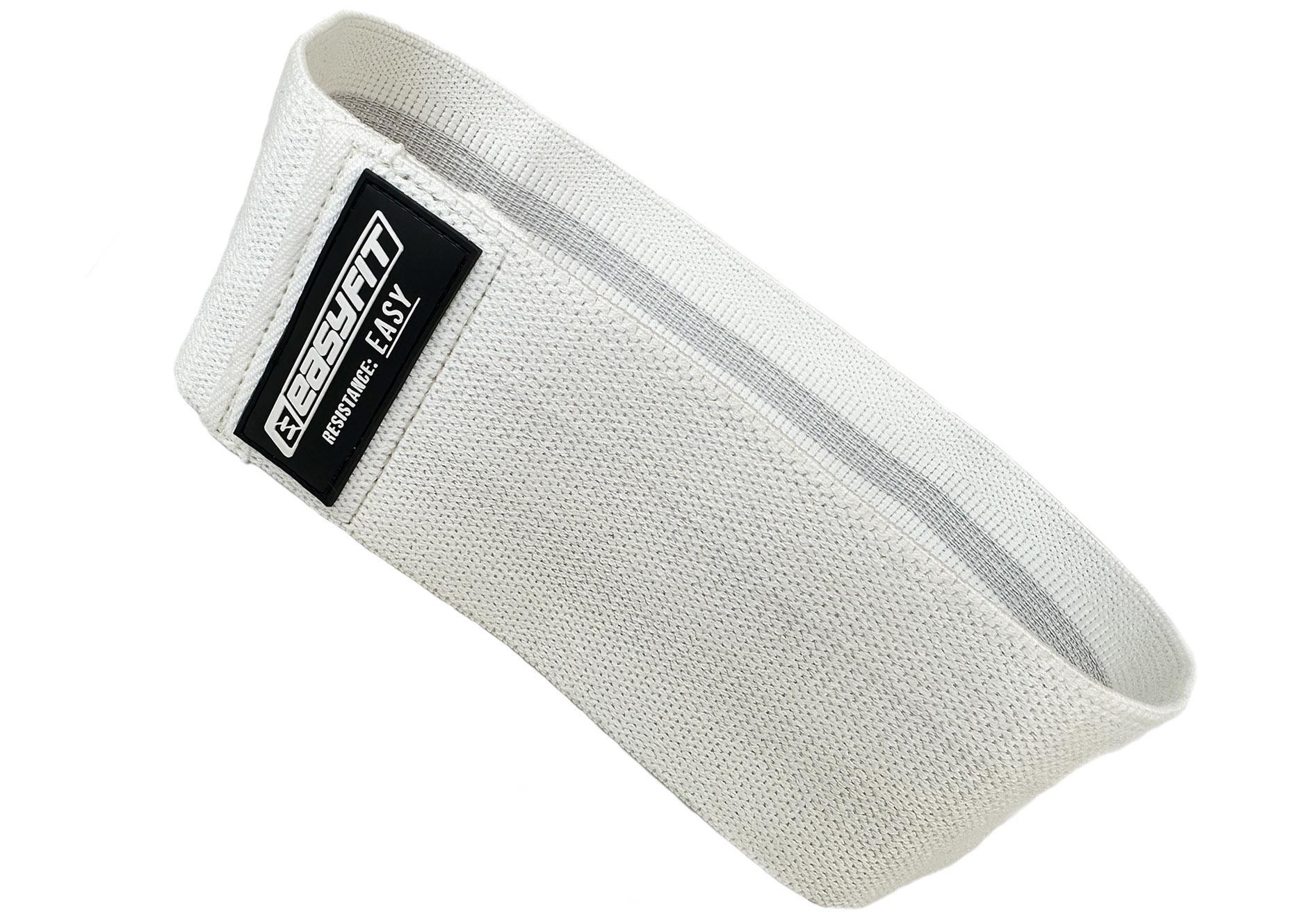 Резинка для фитнеса EasyFit Hard тканевая 38 см Белый (EF-1820-E) - фото 1 Резинка для фитнеса EasyFit Hard тканевая 38 см Белый (EF-1820-E) - фото 1
