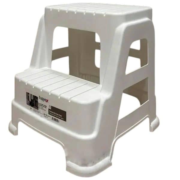 Табуреты-лестницы пластиковые MODSTEP на 2 ступени Белый Табуреты-лестницы пластиковые MODSTEP на 2 ступени Белый