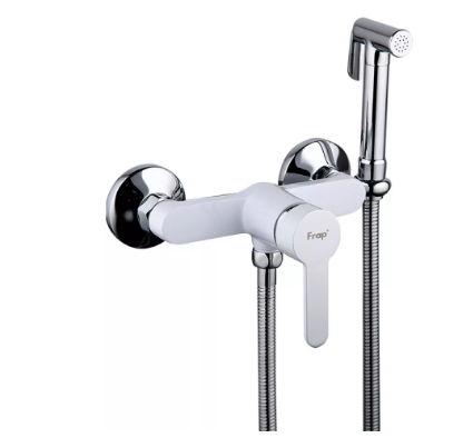 Смеситель для гигиенического душа Frap F2041-8 d 40 мм Белый/Хром
