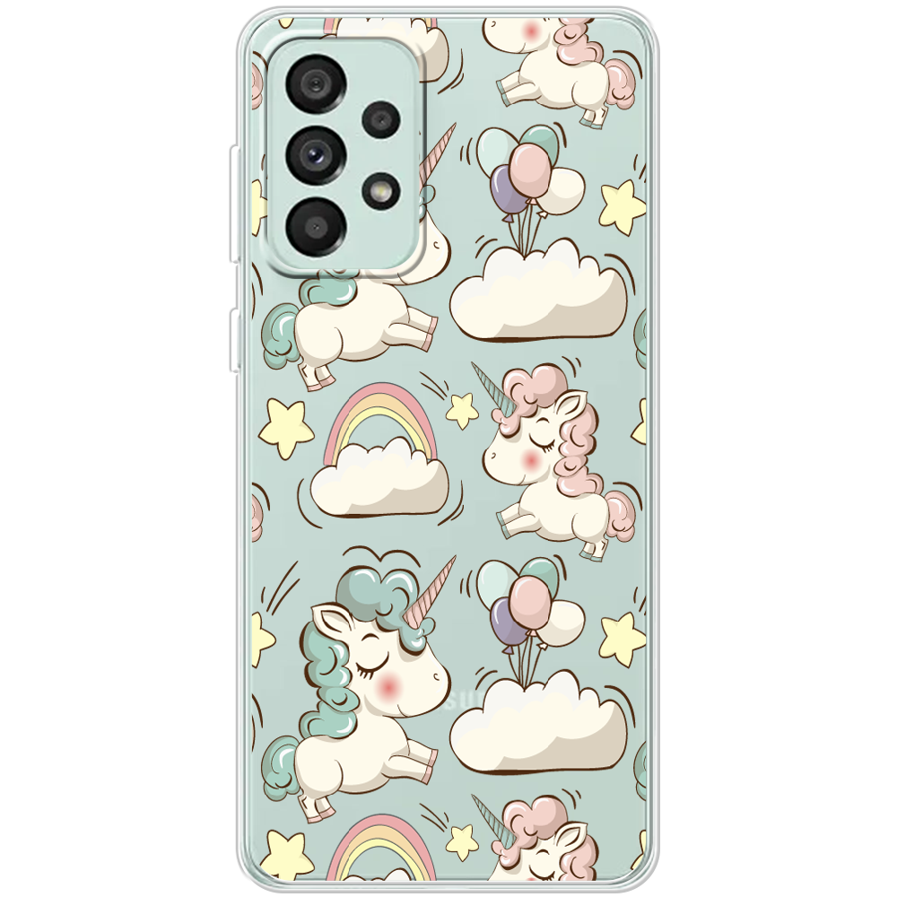 Чехол BoxFace Samsung Galaxy A73 5G (A736) Unicorns Прозрачный силикон (44139-cc2-44139)