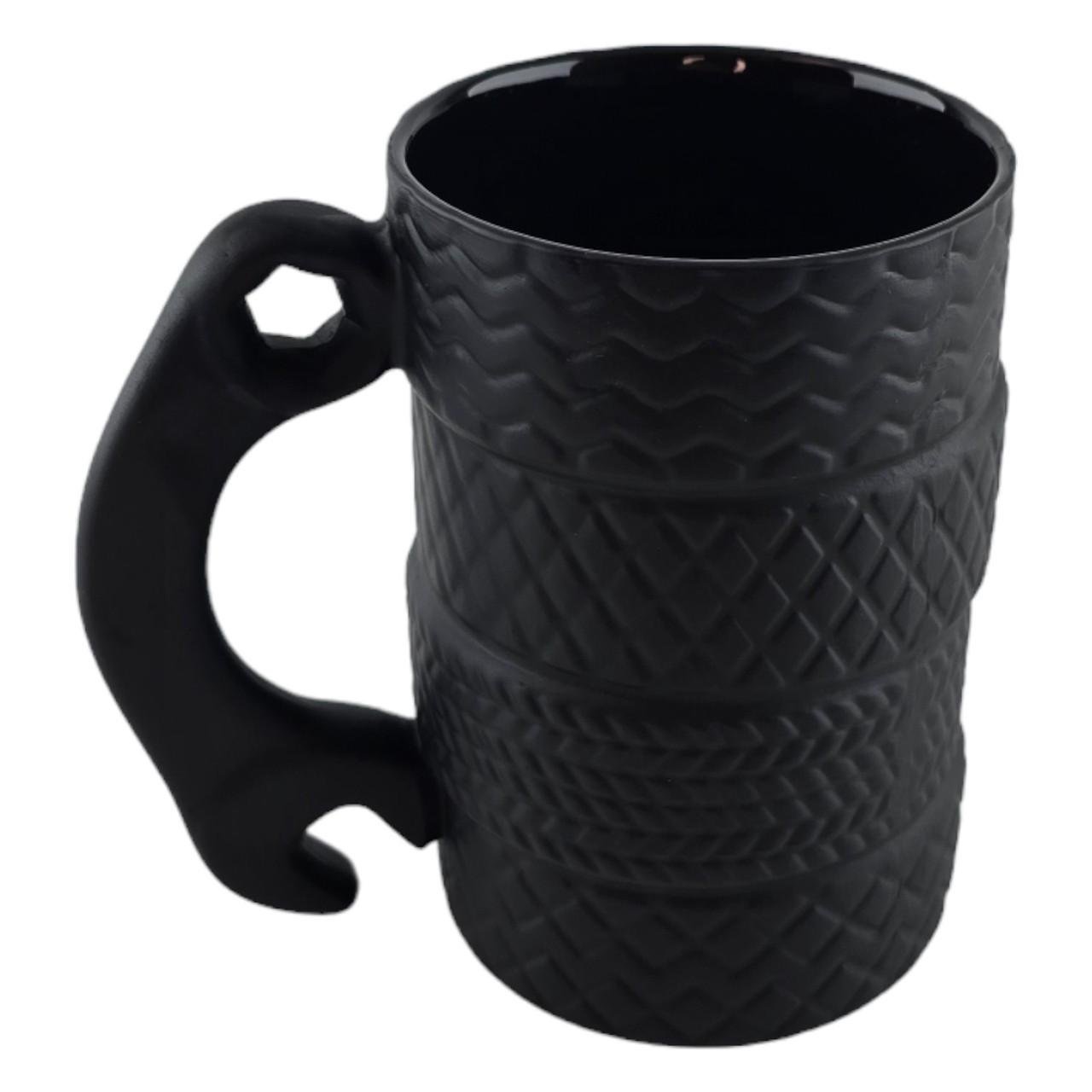 Чашка керамическая Шины с гаечным ключом 12,5х12х8 см (32937B) - фото 3