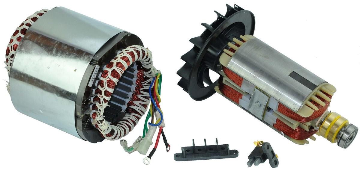 Электродвигатель в сборе якорь+статор генератора 168F (2.5-3.0 kWt)