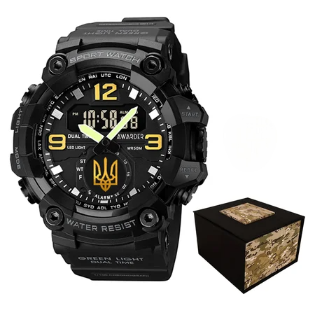 Наручные часы Awarder 003 Трезубец золото Black (377)