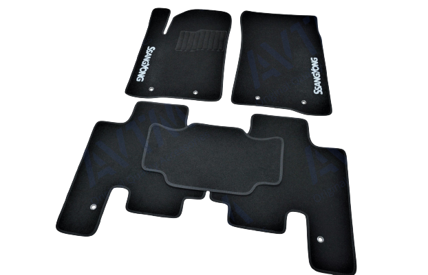 Килимки автомобільні ворсові для Ssang Yong Kyron 2005- 5 шт. Чорний (1398313569)