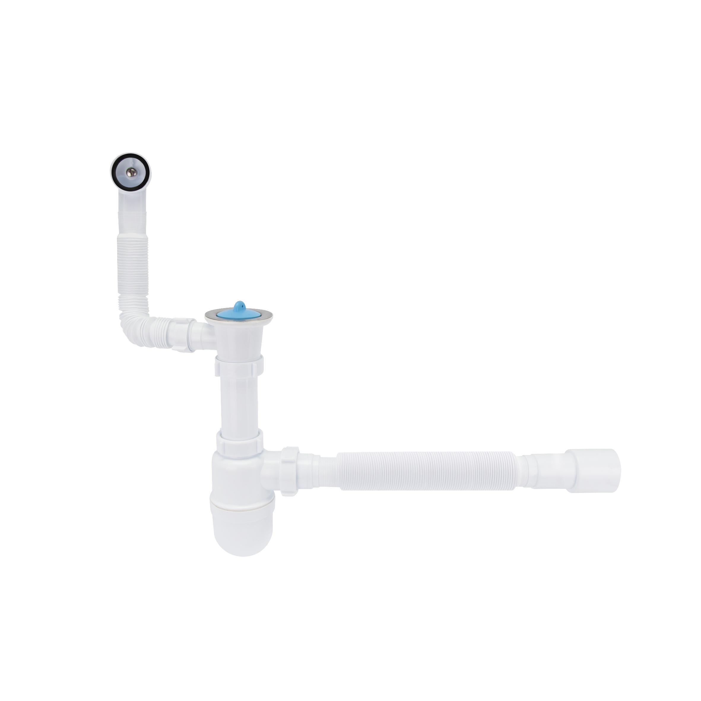 Сифон для раковины Lidz WHI 60 08 E004 00 с круглым переливом выход 50 мм (SD00042751)