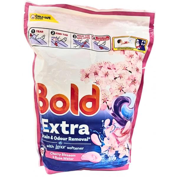 Капсулы для стирки универсальные Bold Platinum cherry blossom&rose water 50 шт. (776479)