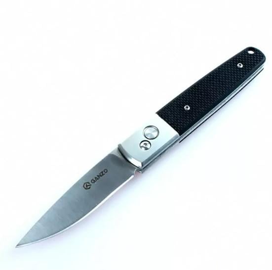 Ніж складаний Ganzo кишеньковий туристичний Auto lock 200 мм Black (G7211-BK)