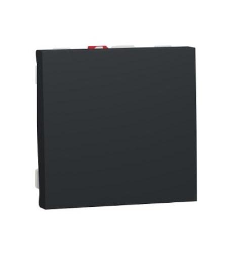 Выключатель одноклавишный Schneider Unica 10 A 2 модуля Антрацит (24909)