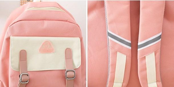 Рюкзак шкільний для дівчинки Good 5в1 шоппер/пенал/сумочка/гаманець Рожево-білий (DR017870) - фото 10