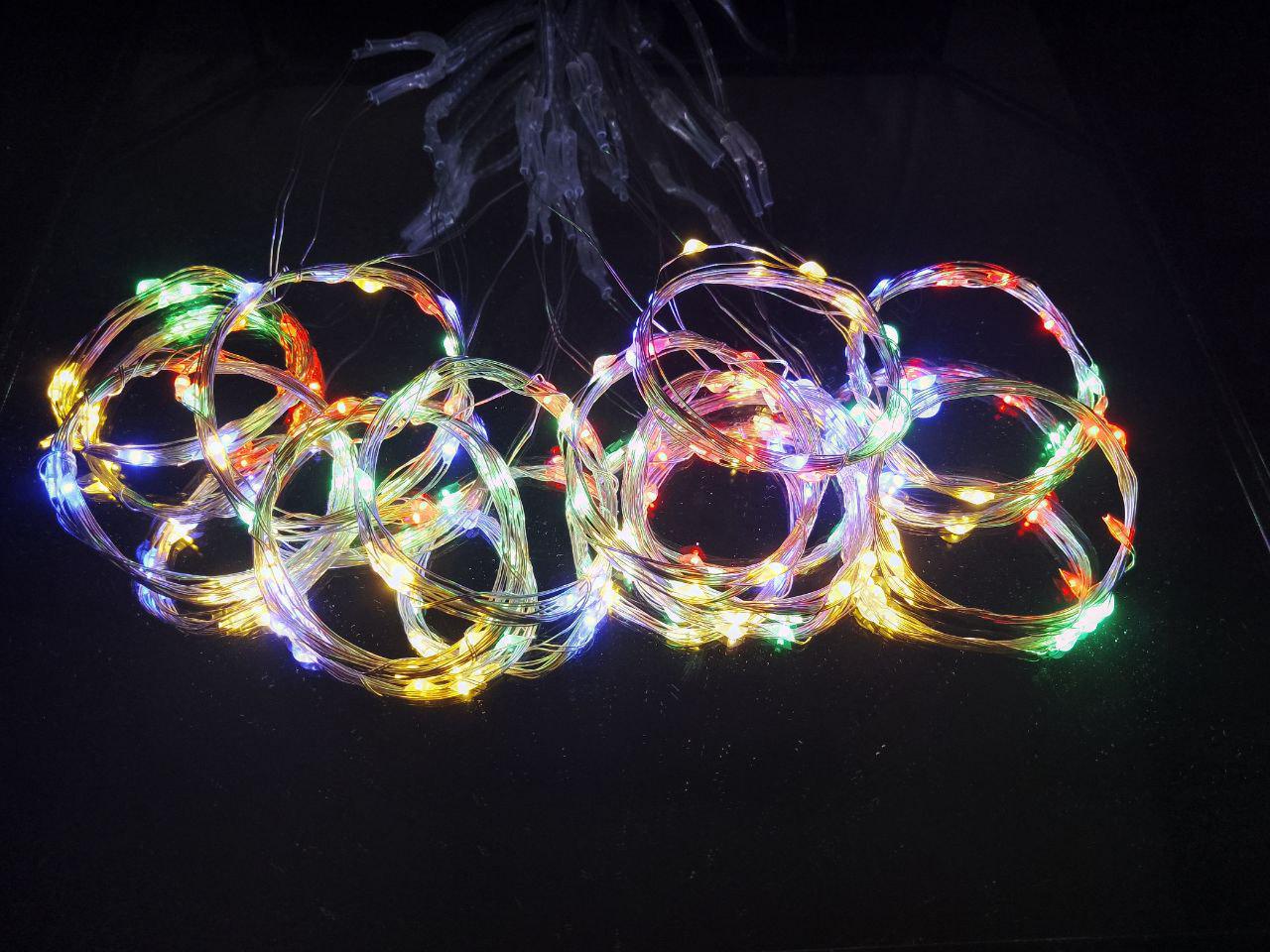 Гірлянда штора світлодіодні краплі від USB 8 режимів з пультом 2x1,5 м 150LED Різнокольоровий - фото 4 Гірлянда штора світлодіодні краплі від USB 8 режимів з пультом 2x1,5 м 150LED Різнокольоровий - фото 4