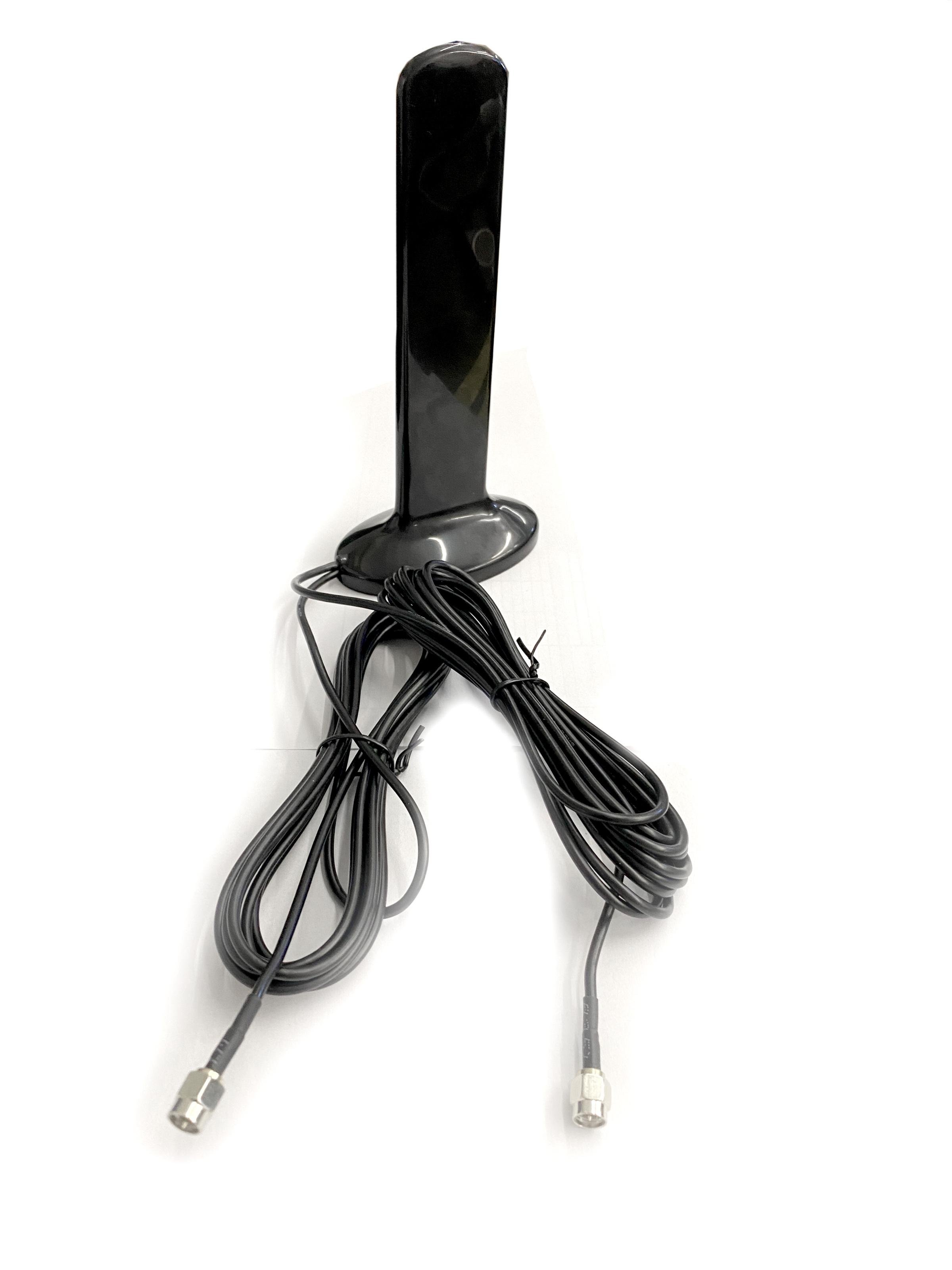 Антенна широкополосная водонепроницаемая MIMО с усилением 2x12 dBi SMA 600-6000 MHz (021881)