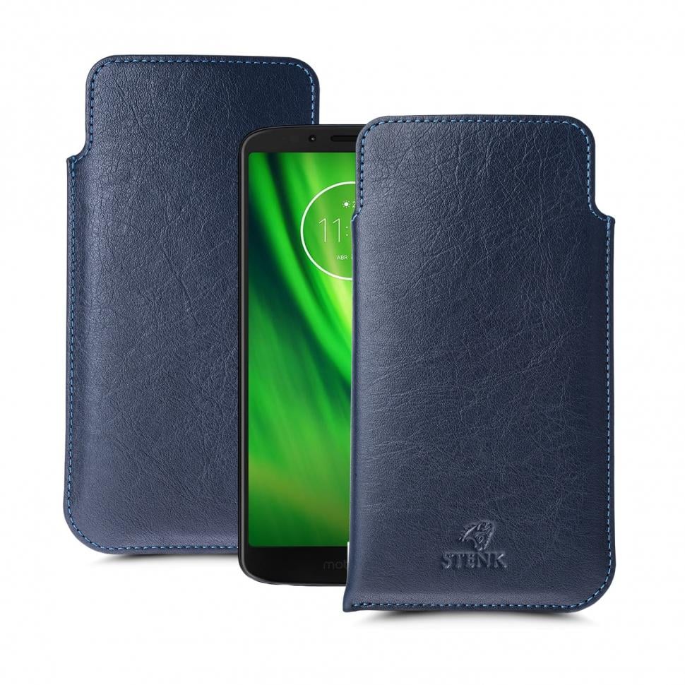 Футляр Stenk Elegance для Motorola Moto G6 Play Синий (63317)