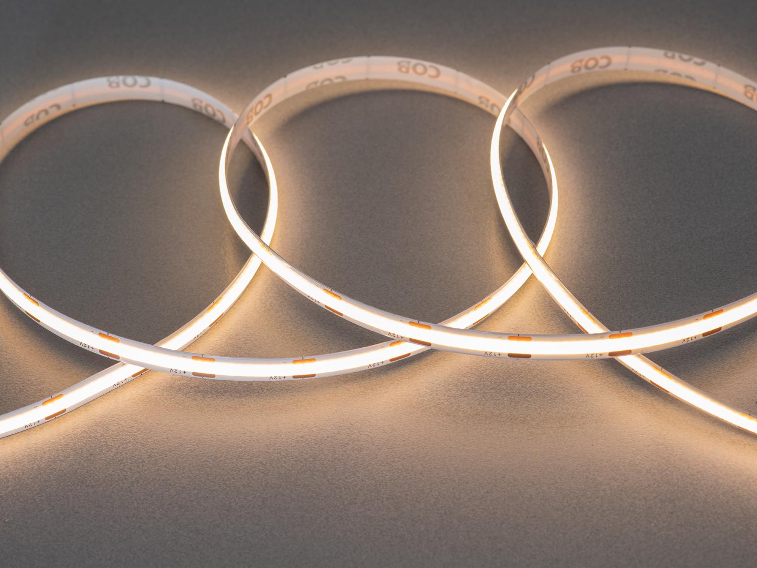 Светодиодная лента COB 12 В 480 диодов на метр 8 мм Теплый (P12-COB-480-WW-20-8) Светодиодная лента COB 12 В 480 диодов на метр 8 мм Теплый (P12-COB-480-WW-20-8)