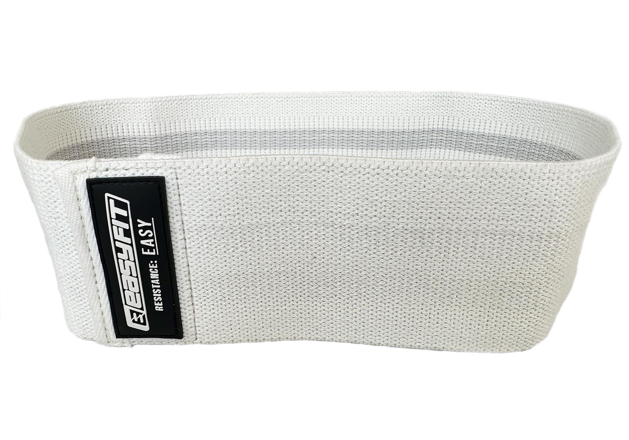 Резинка для фитнеса EasyFit Hard тканевая 38 см Белый (EF-1820-E) - фото 3 Резинка для фитнеса EasyFit Hard тканевая 38 см Белый (EF-1820-E) - фото 3