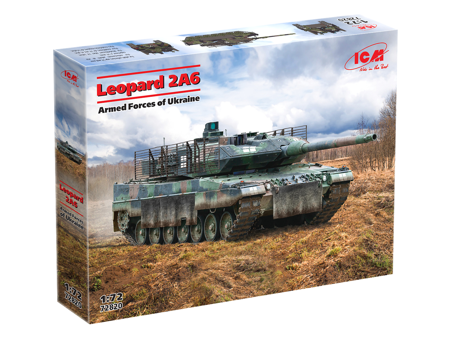 Сборная модель ICM Leopard 2A6 Вооруженные Силы Украины (72820)