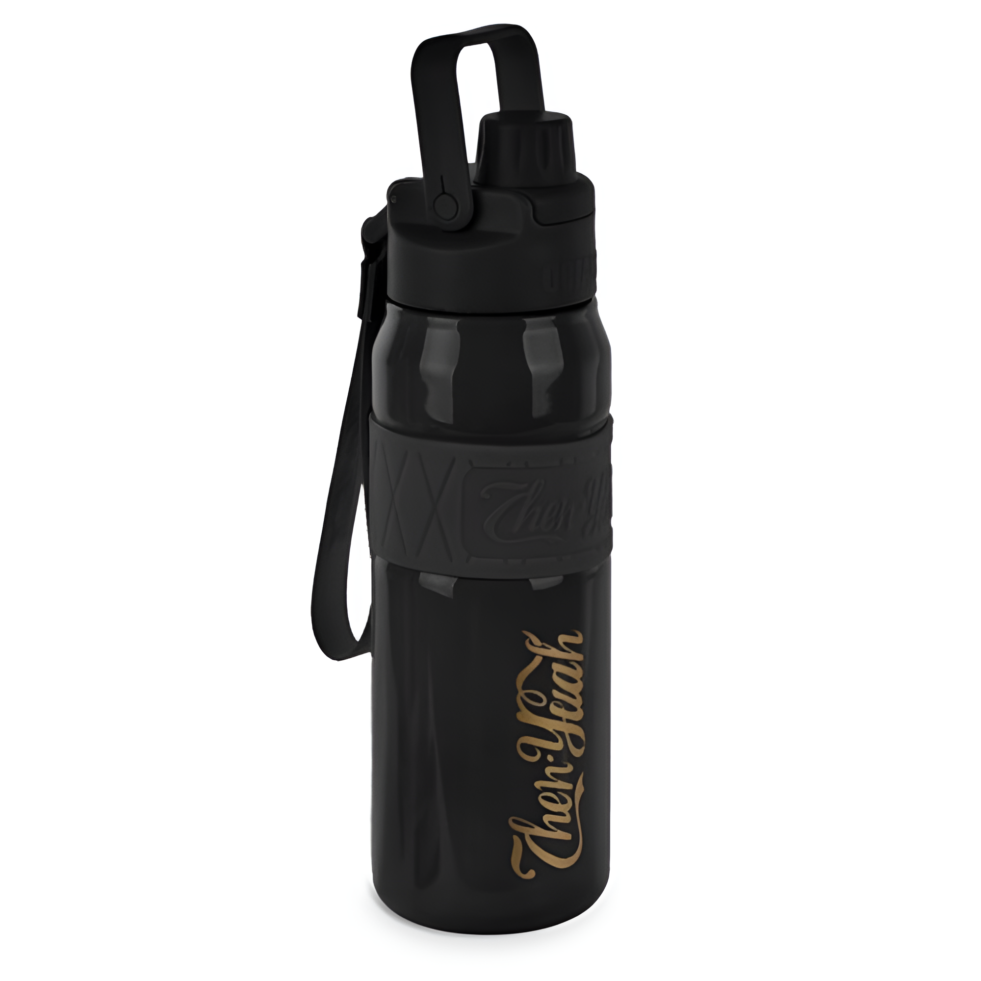 Термос-поилка Then Yeah двойная нержавеющая сталь/пластик 650 мл Черный (R32699)