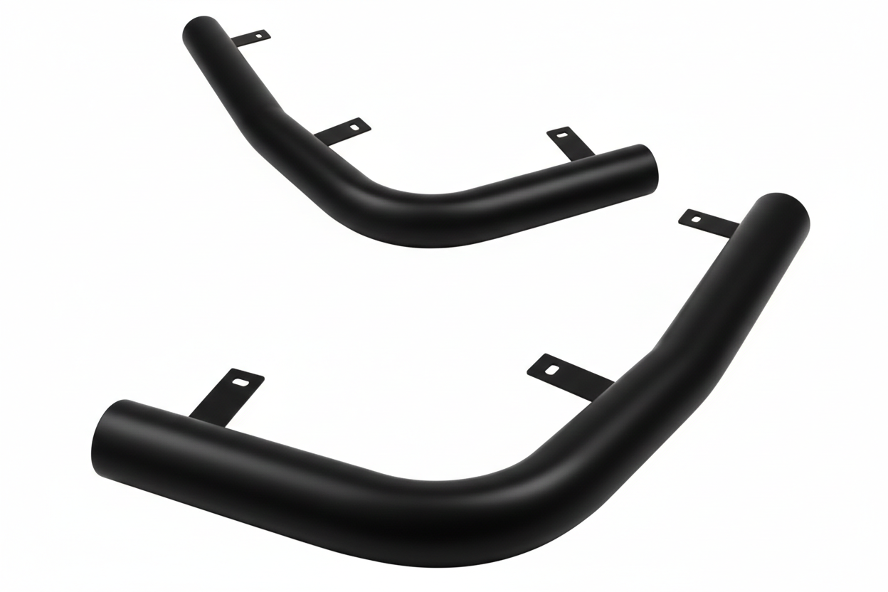 Задние углы CAN AK003 для Nissan X-trail T30 2002-2007 гг. нержавеющая сталь 2 шт. Черный (187505)