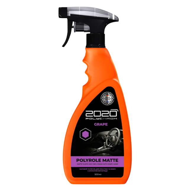 Полироль для пластика/винила Polychrom 2020 Polyrole Matte с ароматом винограда 500 мл (29423843)