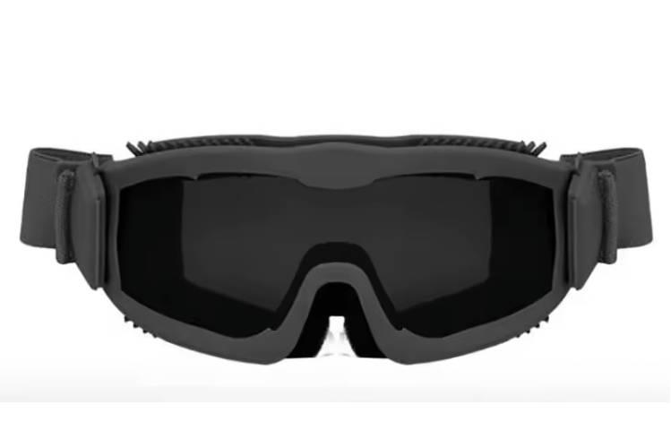 Очки-маска тактические с тремя сменными линзами В02 (В02)