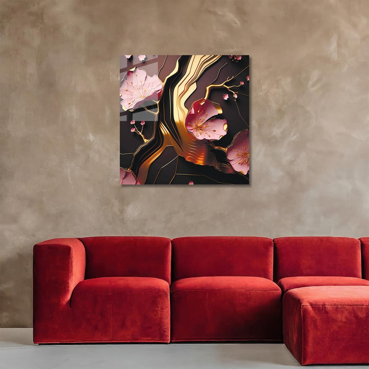 Картина на стекле NovellaPrint Цветочная симфония 50х50 см (481.1)