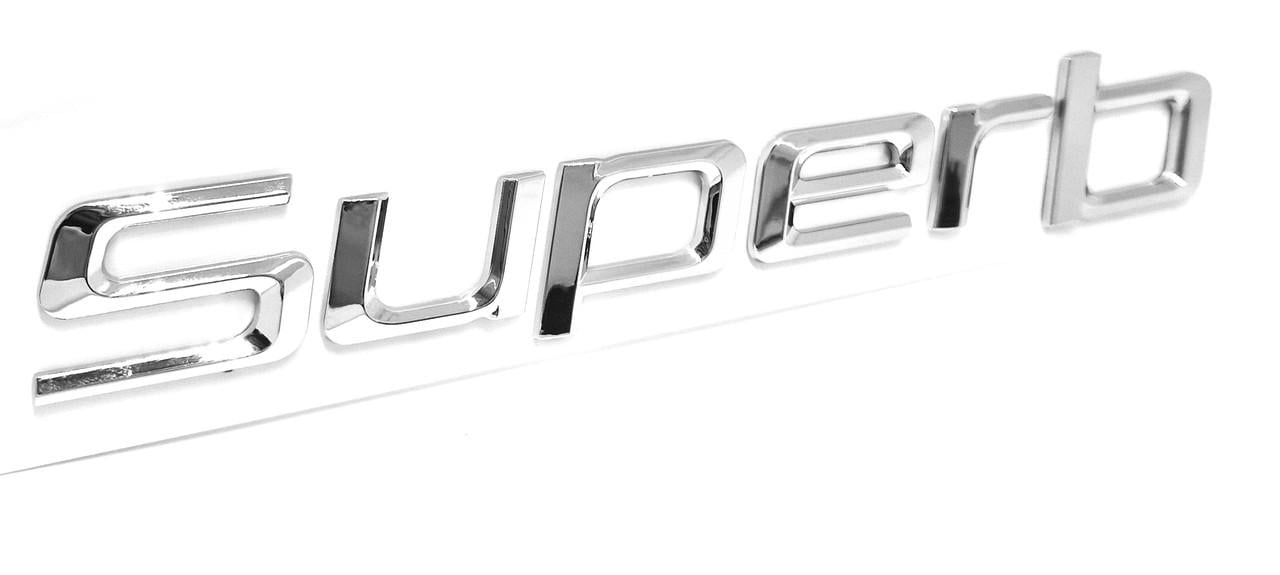 Эмблема надпись Superb Skoda на крышку багажника (2456842656)