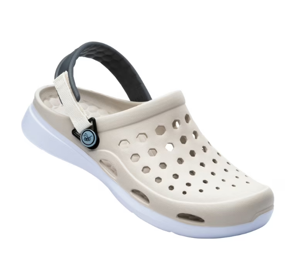 Сабо Joybees Modern Clog Linen/White р. 37,5 24,5 см Бежевый/Белый (2661162221)