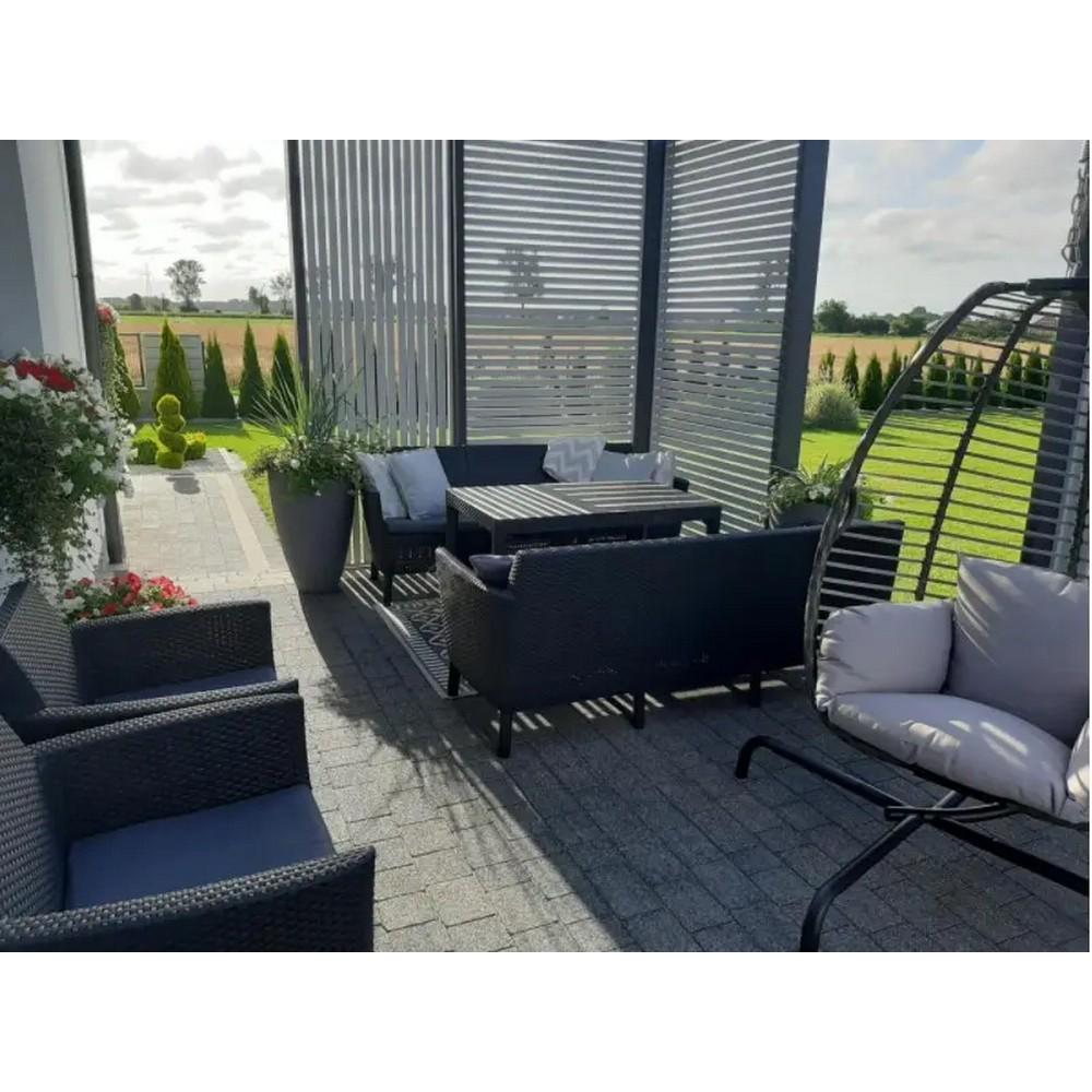 Диван садовий Keter Salemo 3 seater sofa Графітовий (244100) - фото 5