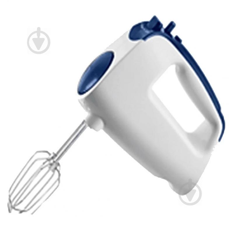 Миксер Dsp ручной 6 скоростей и turbo-режим 250 Вт Бело-синий (KM-2020A)