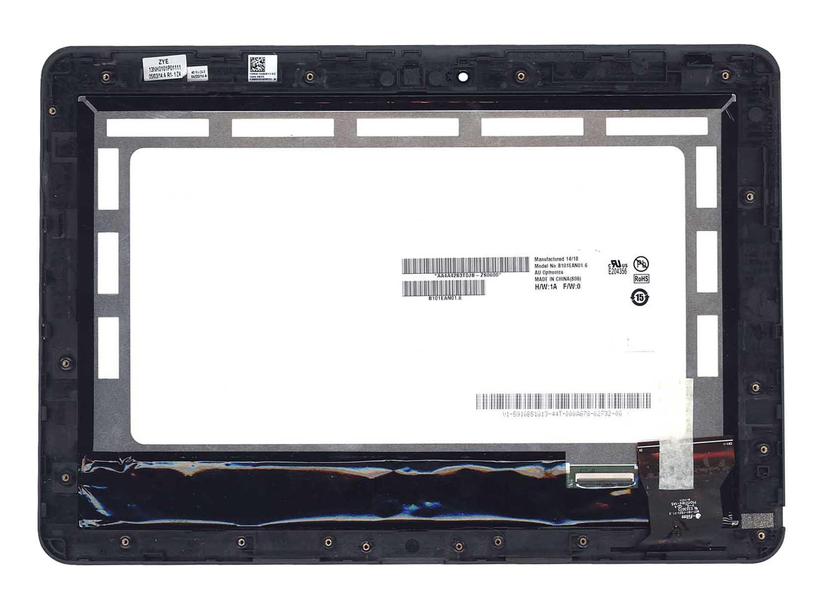 Матрица с тачскрином для планшета Asus Transformer Pad TF103C с рамкой Черный