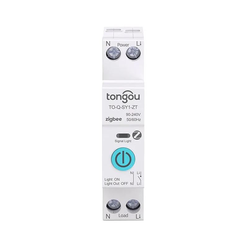 Умный ZigBee выключатель Tongou только таймер 1P+N 6A 230V Smart Life/Tuya (TO-Q-SY1-ZT-6A)