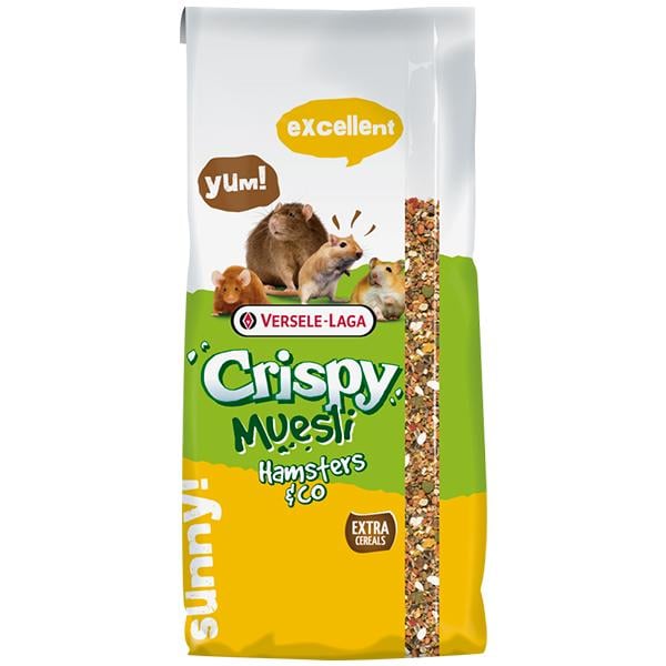 Корм для хом'яків щурів мишей піщанок Versele-Laga Crispy Muesli Hamster 20 кг (6116920