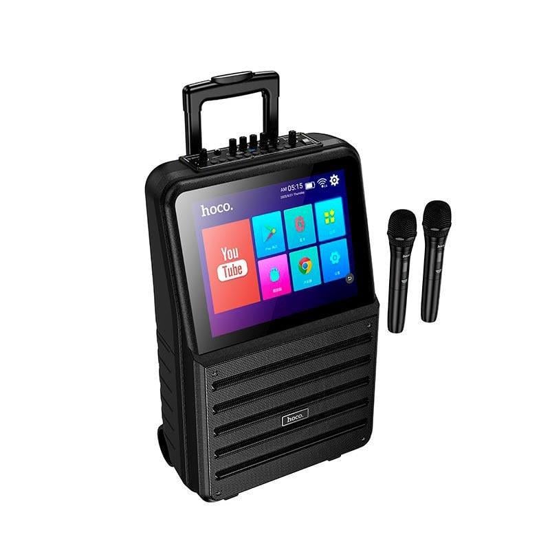 Акустика-караоке Hoco DS70 Spacious outdoor karaoke BT speaker with dual microphone and 768p display (2899216719)