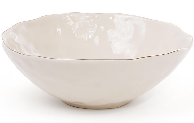 Салатник керамический Bergamo 1,1 л Слоновая кость Салатник керамический Bergamo 1,1 л Слоновая кость