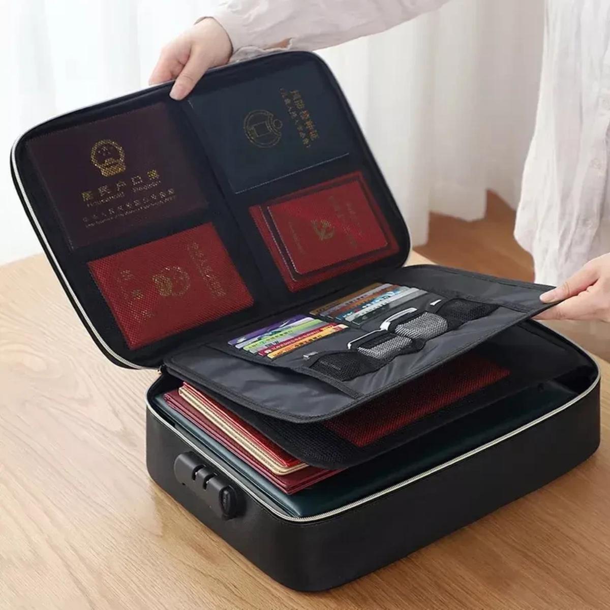 Папка-органайзер для документов Document Storage Bag с кодовым замком 37х10,5х27 см (9438) - фото 3 Папка-органайзер для документов Document Storage Bag с кодовым замком 37х10,5х27 см (9438) - фото 3