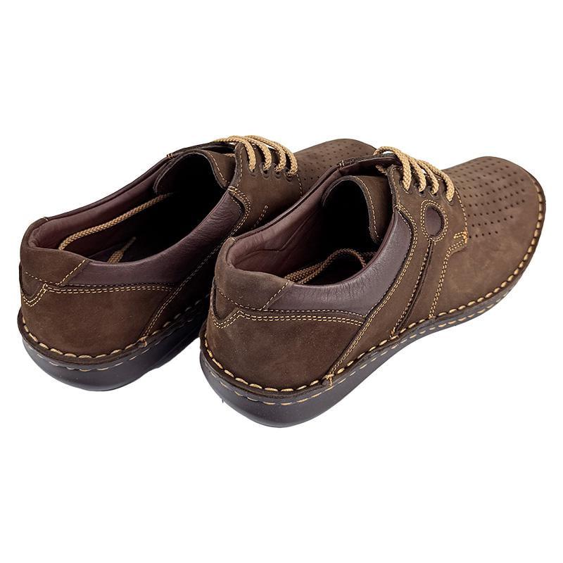 Мокасины мужские кожаные N-009560-1p. 40 26 см Коричневый - фото 4
