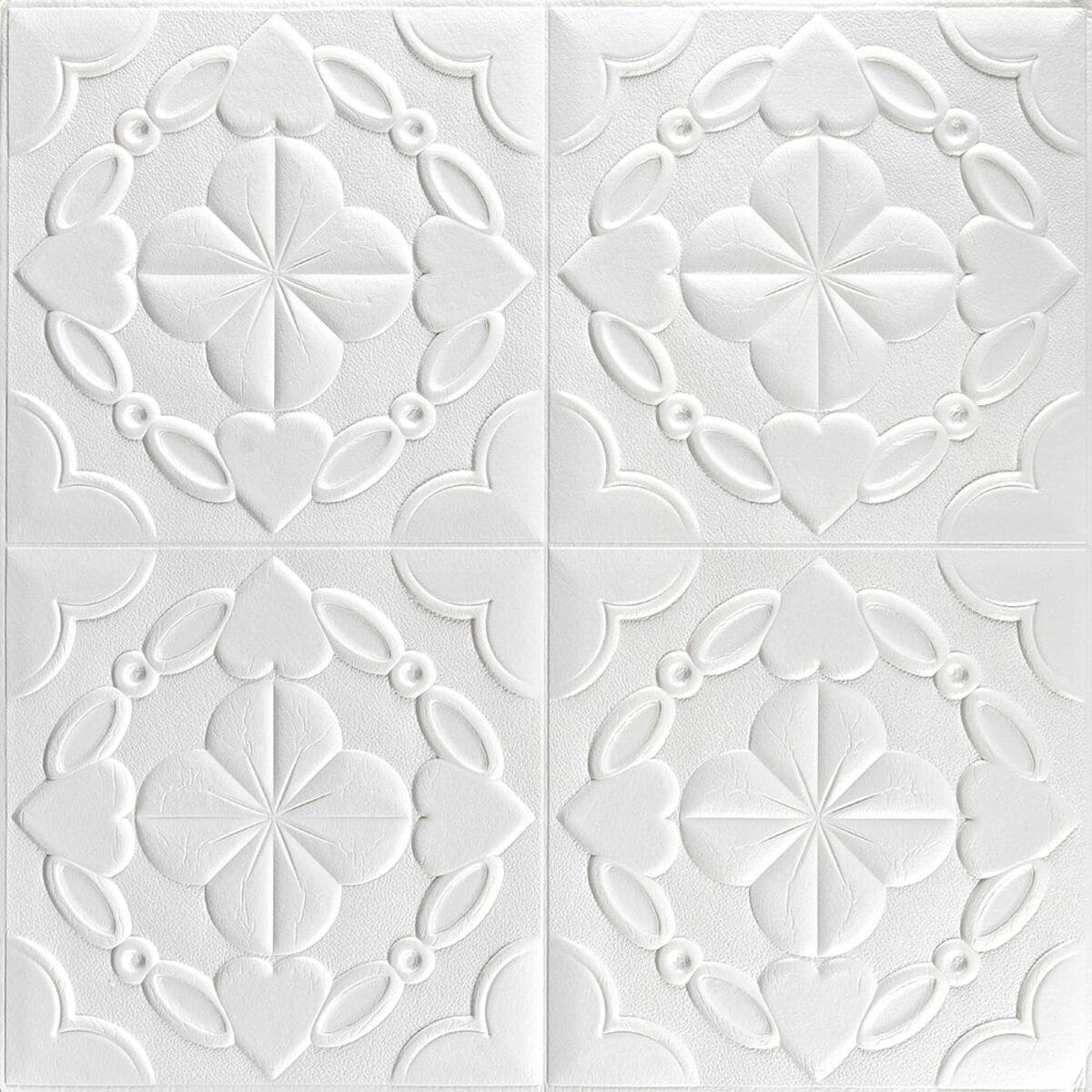 Панель самоклеящаяся декоративная настенно-потолочная 3d 700х700х5 мм (113 sw-00000009)