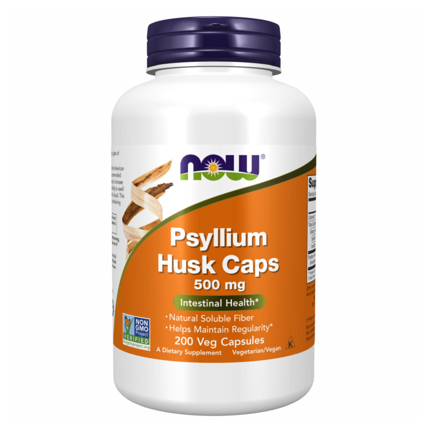 Натуральная добавка Psyllium Husk 500 mg 200 vcaps (2022-10-1329)