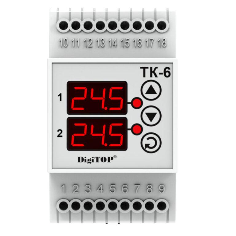Терморегулятор DigiTOP ТК-6 двоканальний (2012600681) - фото 2