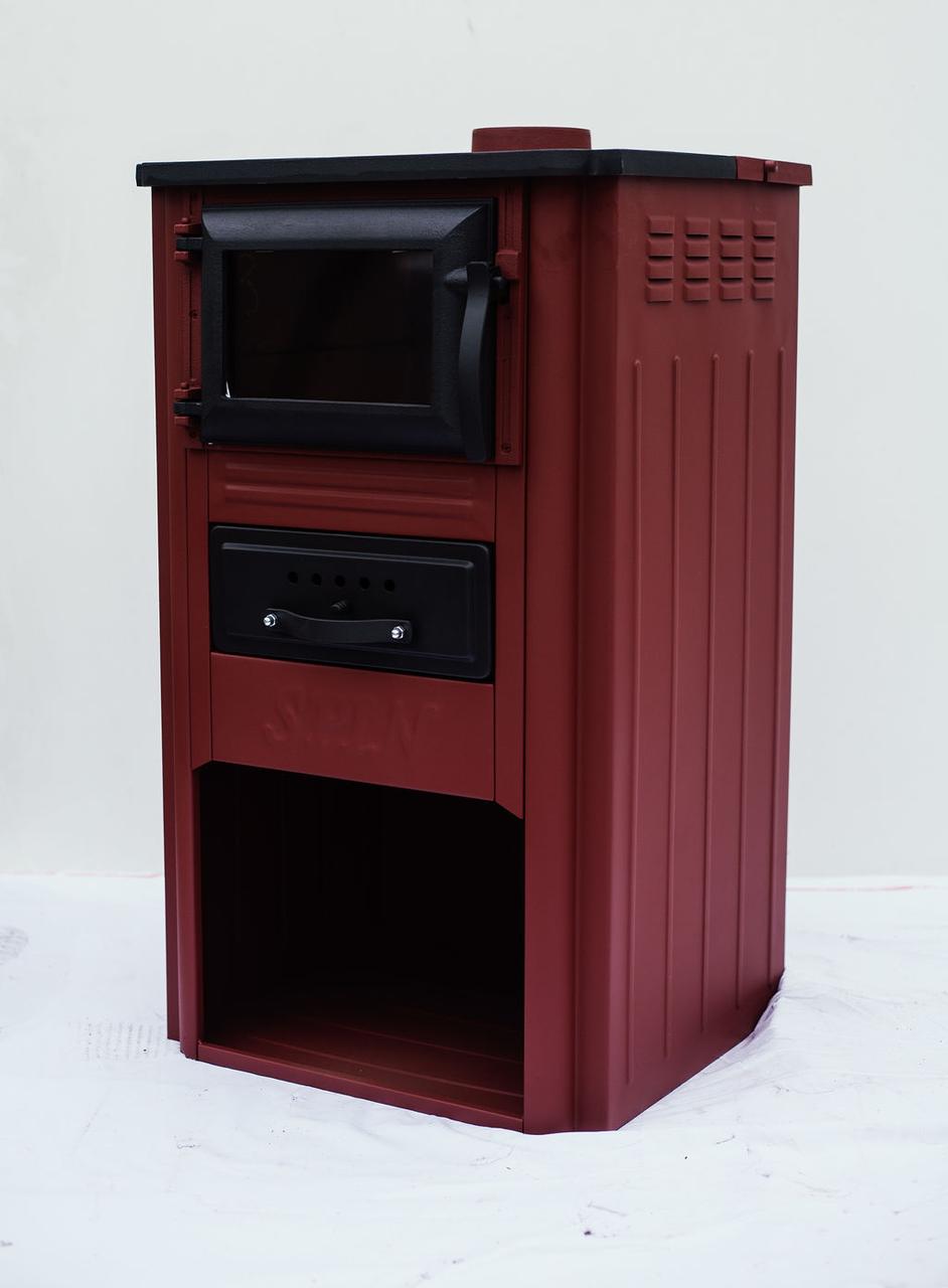 Піч-камін опалювальна дров'яна із конвекційними каналами Spin PLAMENA 7 кВт Червоний (CNT00007708) - фото 2 Піч-камін опалювальна дров'яна із конвекційними каналами Spin PLAMENA 7 кВт Червоний (CNT00007708) - фото 2