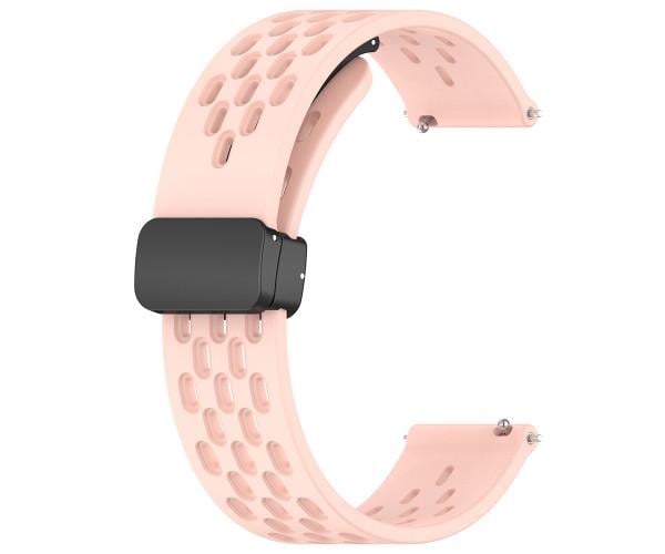 Ремешок Silicone Net для Samsung Galaxy Watch 7 с магнитной застежкой 20 мм Розовый