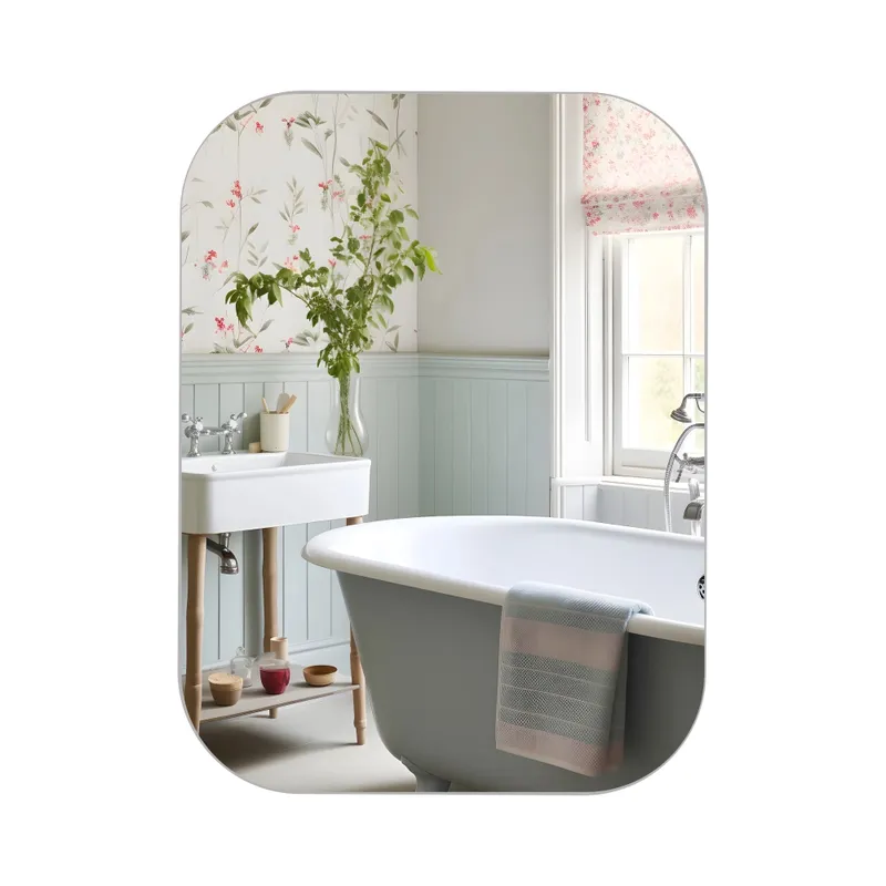 Зеркало настенное Zerix PRIME MRZ07 REVERSE ZX5636 прямоугольное с закругленными углами 450x600 мм (2527937397)