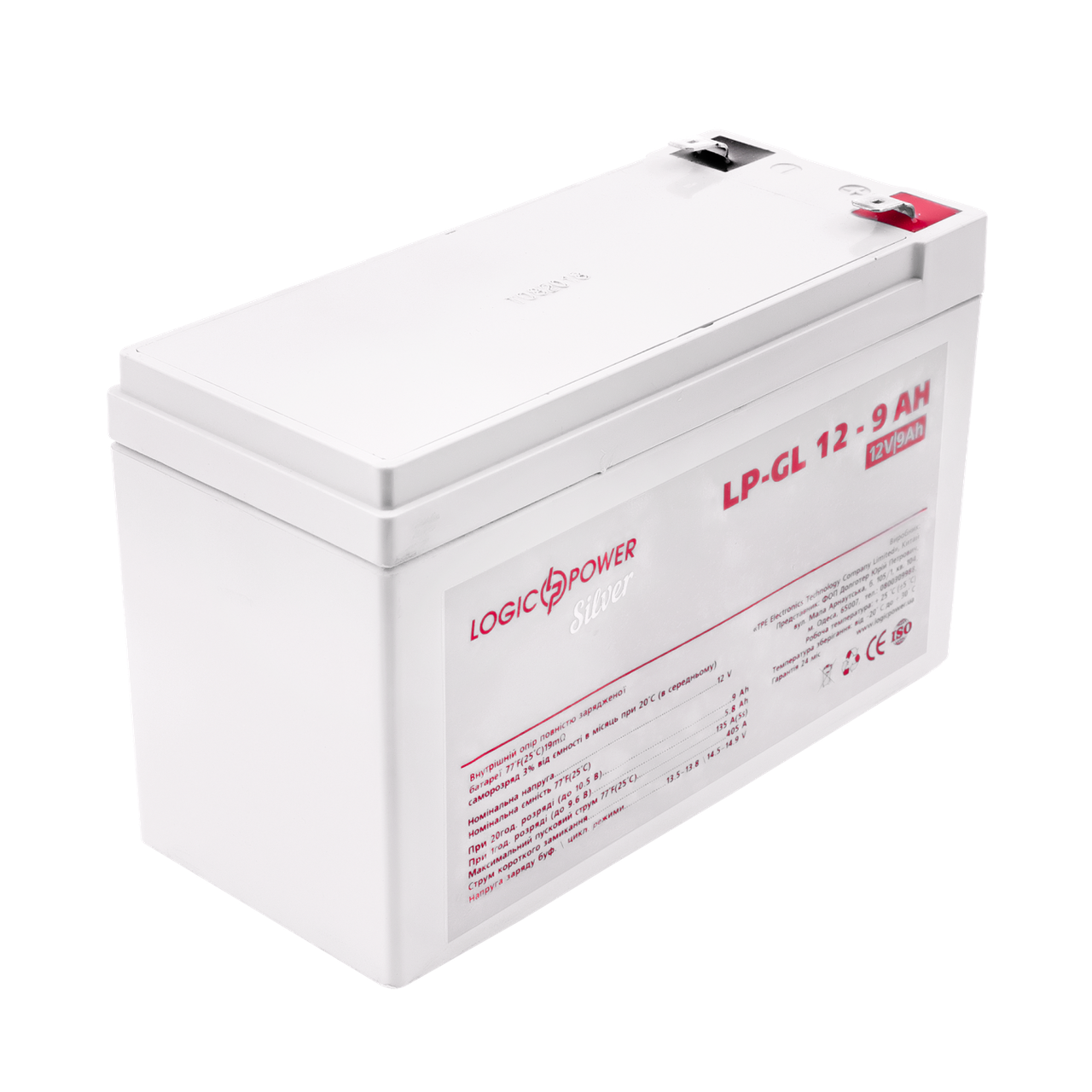 Аккумулятор гелевый LP-GL 12V-9 Ah Silver